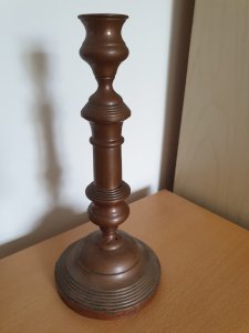 Chandelier bougeoir en cuivre rouge XIXè siècle