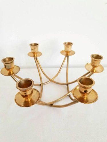 Chandelier en laiton des années 50