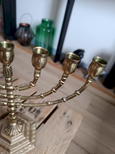 Chandelier, menorah 