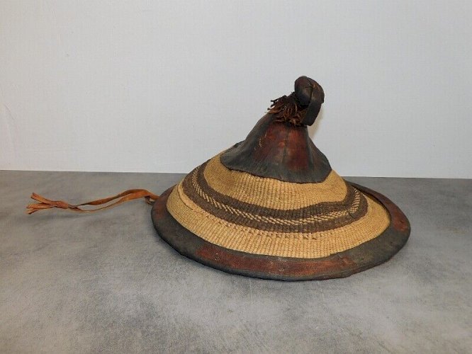 CHAPEAU ANCIEN AFRICAIN DE 37.5 CM DE DIAMETRE N°2