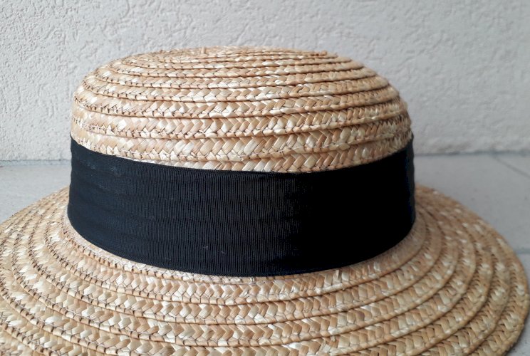Chapeau de paille canotier