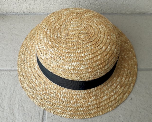 Chapeau de paille canotier