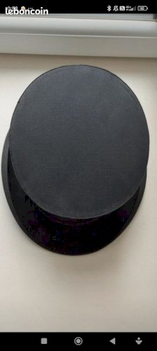 Chapeau Haut de Forme Années 1920 — Soie noire — Chapellerie de Coutances — Excellent État