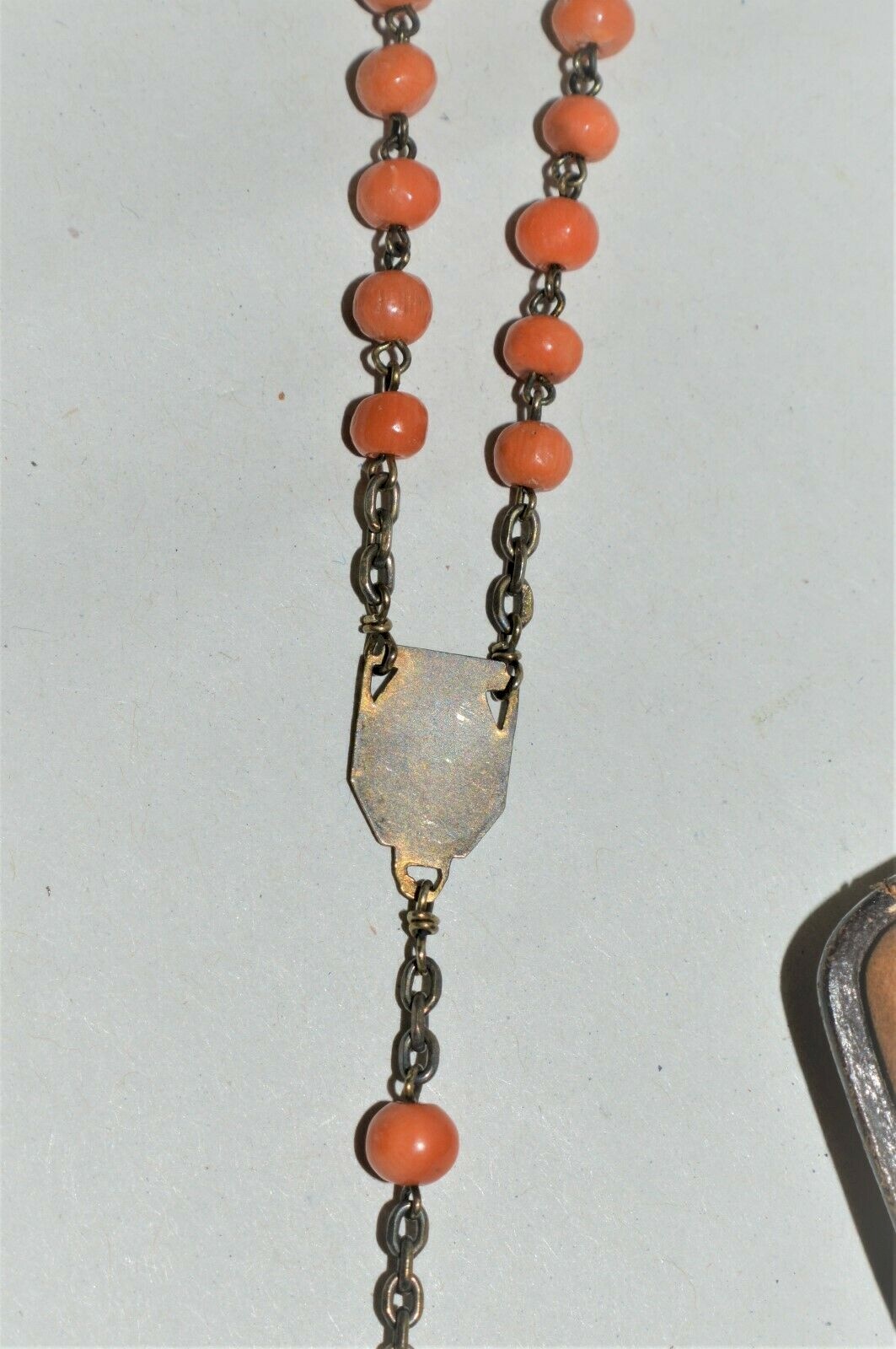Bracelet Ancien En Argent Et Sodalite - XIXe Siècle, Poinçon Sanglier, Unisexe, Occasion
