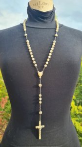 chapelet oversize ancien en nacre du XIX EME