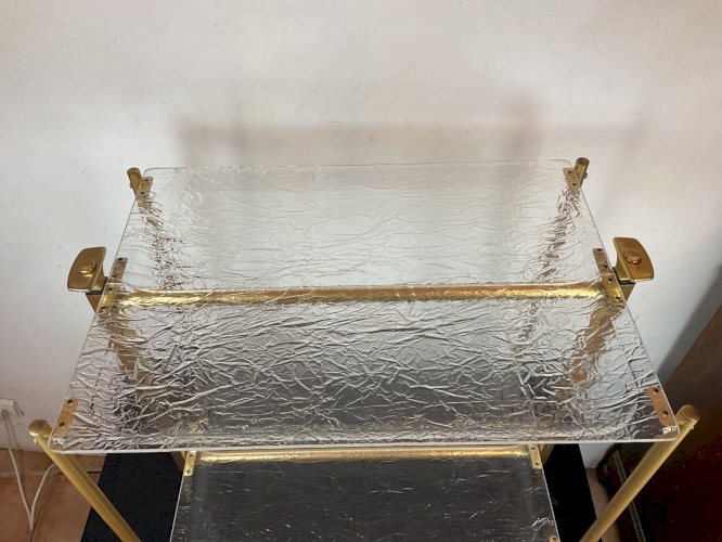 Chariot Table Roulante Bar Vintage Transparent DESIGN par platex
