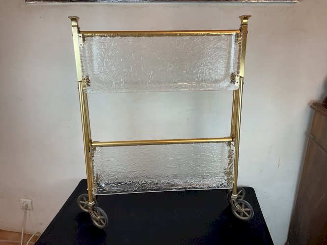 Chariot Table Roulante Bar Vintage Transparent DESIGN par platex