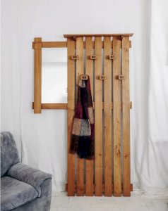 Charlie, the wooden wall-mounted coat rack No. 3