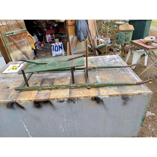 Charrette bois ancienne déco