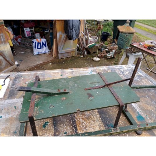 Charrette bois ancienne déco