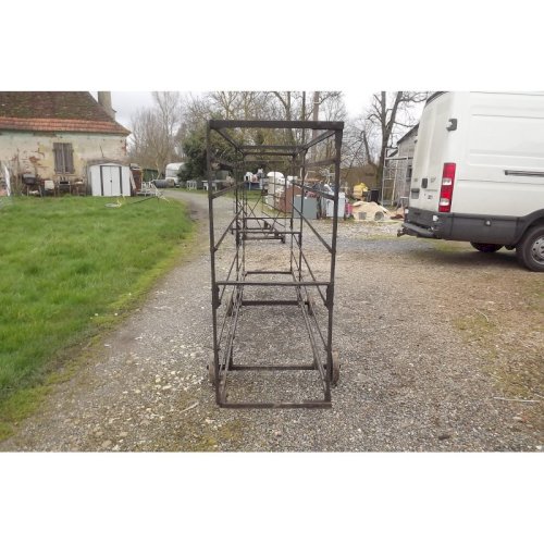 Charriot à Prunes Industriel fer 19 ème