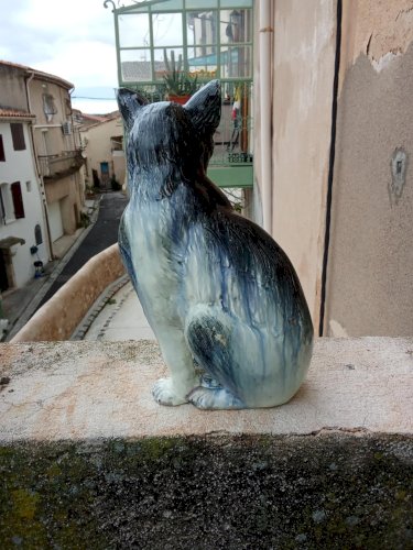 Chat en céramique