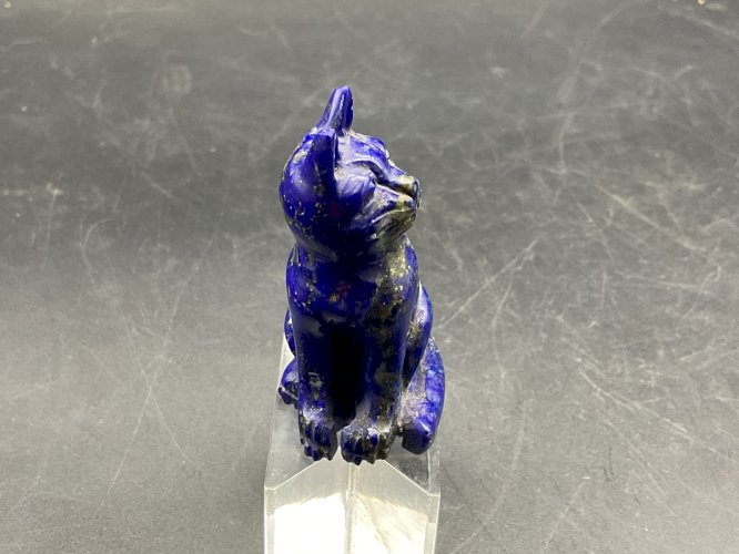 Chat lapis-lazuli figurine en pierre figurine animalerie sculpture