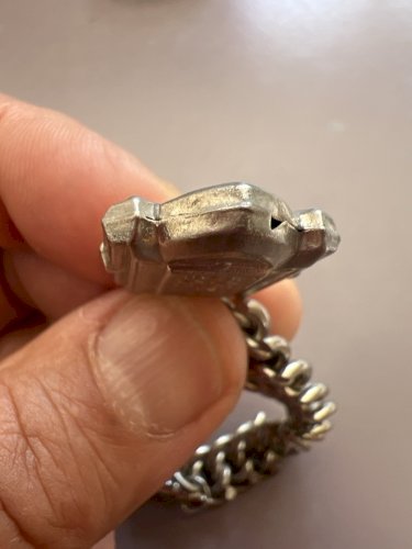 Châtelaine XIXe Chaîne Gourmette Pendentif Gothique Médiéval Vintage Unisexe