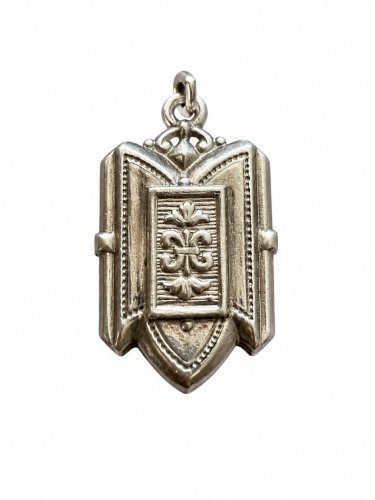 Châtelaine XIXe Chaîne Gourmette Pendentif Gothique Médiéval Vintage Unisexe