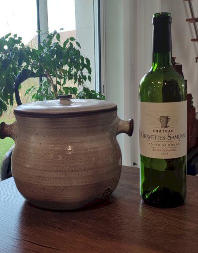 Chaudron soupière en céramique La Hulotte , Ateliers Pierlot , Ratilly