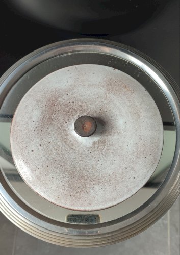 Chaudron soupière en céramique La Hulotte , Ateliers Pierlot , Ratilly