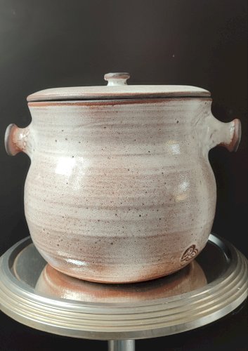 Chaudron soupière en céramique La Hulotte , Ateliers Pierlot , Ratilly