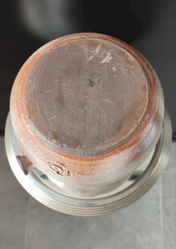 Chaudron soupière en céramique La Hulotte , Ateliers Pierlot , Ratilly