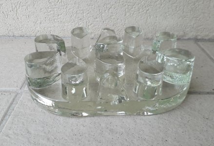 Chauffe-plat dessous de plat en verre