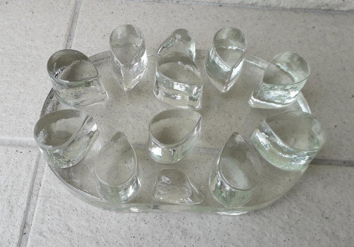 Chauffe-plat dessous de plat en verre