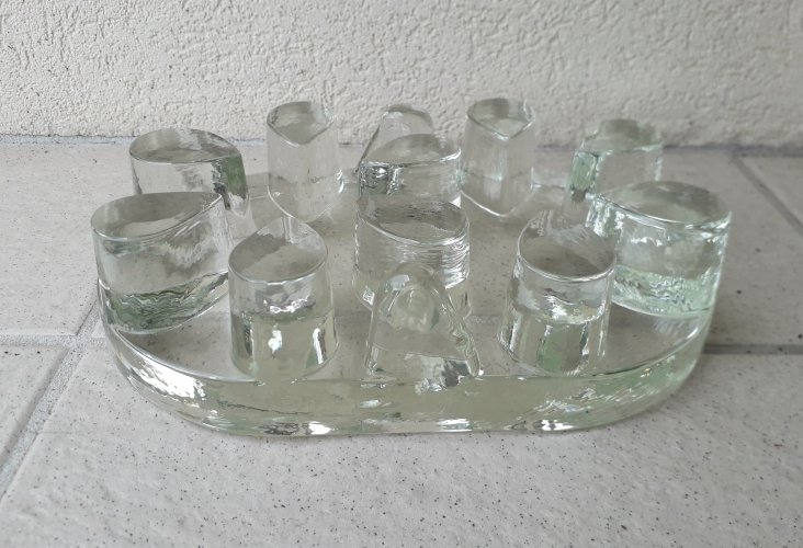 Chauffe-plat dessous de plat en verre