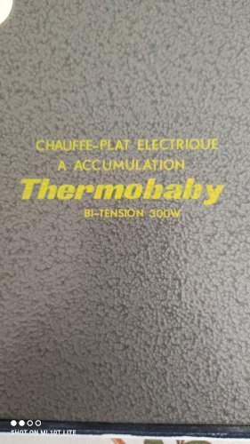 Chauffe plat électrique à accumulation thermo baby 
