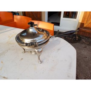 Silver Metal Serving Dish Manning and Bowman