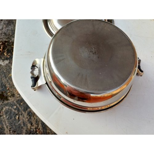 Chauffe Plat Métal Argenté Manning et Bowman