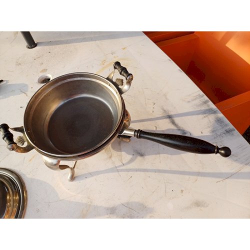 Chauffe Plat Métal Argenté Manning et Bowman