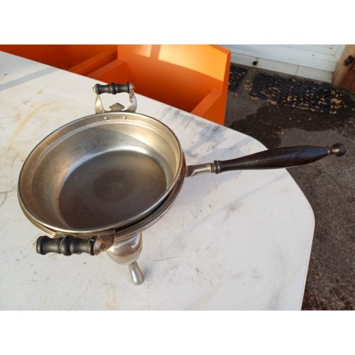 Chauffe Plat Métal Argenté Manning et Bowman