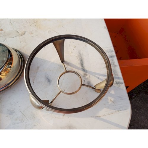 Chauffe Plat Métal Argenté Manning et Bowman