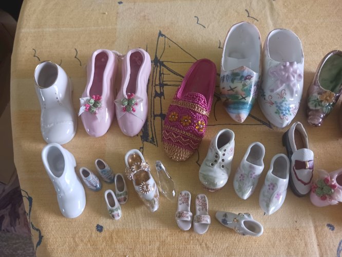 chaussures en porcelaine