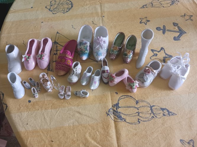 chaussures en porcelaine