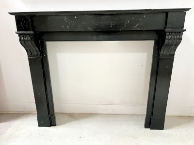 Napoleon III fireplace with a black marble corbel 19th century