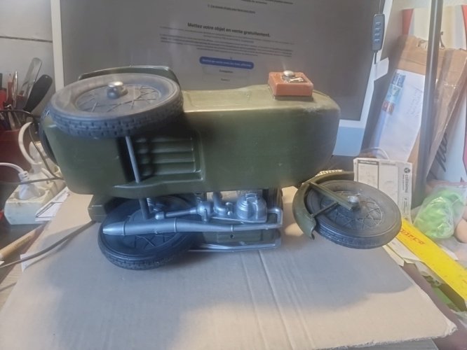 CHERILEA - MOTO SIDE CAR MILITAIRE  ( ACTION JOE GI JOE )