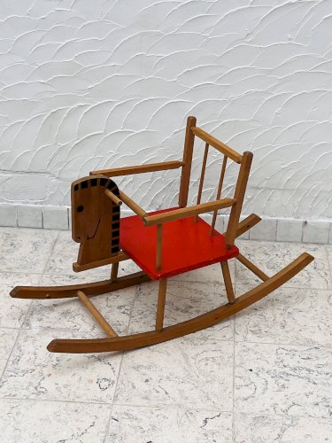 Cheval à bascule années 80