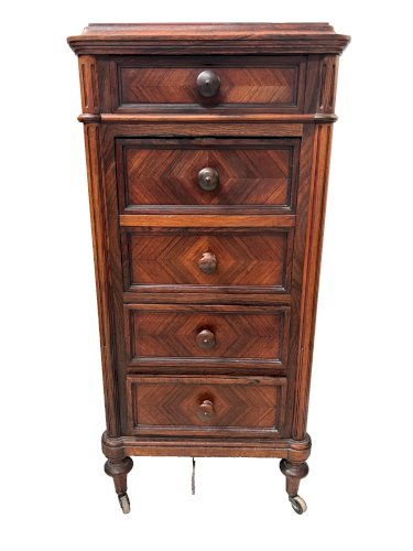 Chevet chiffonnier Napoléon III en palissandre XIX siècle