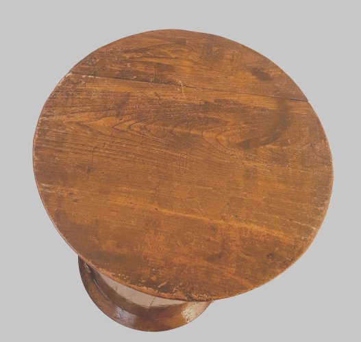 Chevet cylindre (Somno) d'époque Napoléon III en acajou et placage XIX siècle