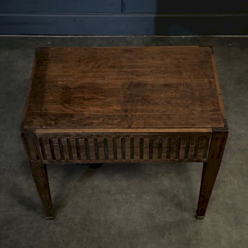 Chevet en chêne bout de canapé à cannelures type Directoire début XXe L8336