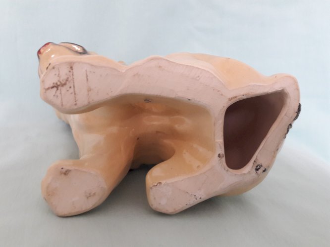 Chien bouledogue céramique