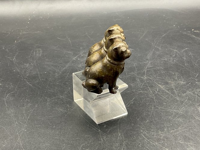 Chien bronze de Vienne  Austrian Wien cold painted  Dog