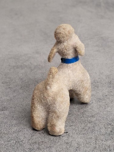 CHIEN CANICHE GRIS CARL M WEST GERMANY VINTAGE