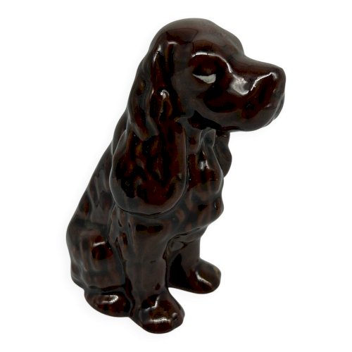 chien cocker en céramique vintage
