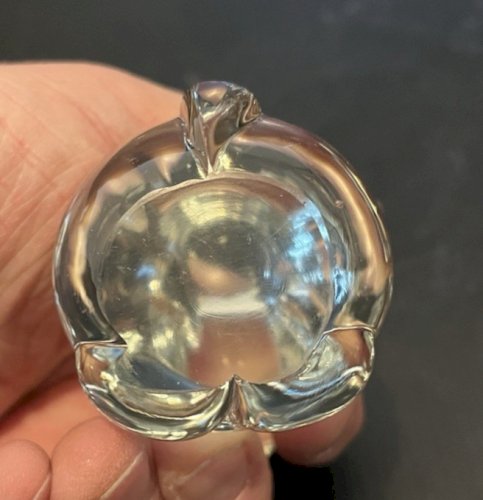 chien teckel basset en pate de verre presse papier décoration vintage verrerie