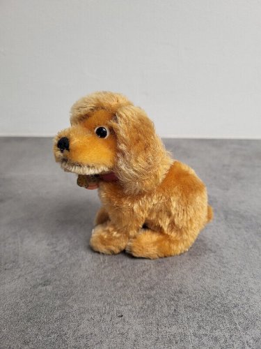CHIEN VINTAGE ANCIEN REVUE SUSI STEIFF ORIGINAL MARK