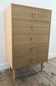 Vintage Chest of Drawers, Weekly Drawer, Dresser