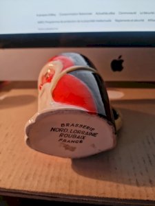 CHOPE BIERE BRASSERIE NORD LORRAINE ROUBAIX FRANCE EFFIGIE PERE NOEL