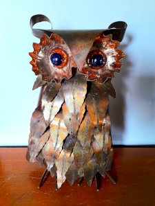 Brutalist owl Curtis Jeré 1960