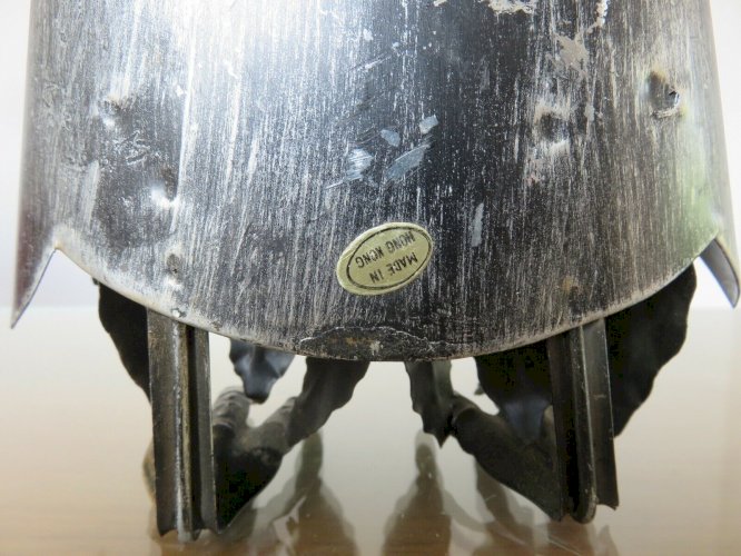 CHOUETTE, HIBOU BRUTALISTE EN TOLE STYLE CURTIS JERE HONG- KONG ANNEES 60 70